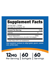 Nutricost Astaxanthin 12mg, 60 Softgels - Non-GMO and Gluten Free.