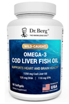 Dr. Berg  Omega-3 Cod Liver Fish Oil – 1250 mg Cod Liver Oil – 125 mg of DHA 60 Softjel.Abd Menşei.57.