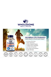 Wholesome Wellness Organic Raw Probiotics 100 Billion CFU, Dr Formulated for Women and Men, Prebiotics and Digestive Enzymes; 30 Capsules.Abd Menşei.52.
