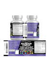 Clean Nutraceuticals  Magnezyum Complex 90 Capsul Magne Glycinate Citrate Malate Oxide Taurate Aspartate Orotate  Mag Chloride, Zinc Copper  Vitamin C B1 B2 B6 B12.51.
