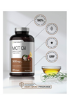 Horbäach MCT Oil Pills  3600mg  300 Softgel Keto from Coconut  with Caprylic  Capric Acid  Non-GMO and Gluten Free.