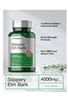 Horbäach Slippery Elm Bark 200 Capsules  Non-GMO  Gluten Free.