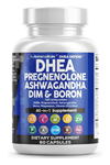 Clean Nutra DH/EA 200mg 60 Capsul  Pregne/nolone 100mg for Men  Women with DIM Ashwa/gandha Boron 6mg Calcium Magnesium Zinc 50mg Vitamin D3 5000 İU.