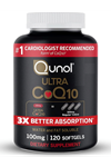Qunol CoQ10 100mg  120 Softgels, Ultra CoQ10 100mg, 3x Better Absorption, Antioxidant for Heart Health  Energy Production, Coenzyme Q10 Vitamins and.