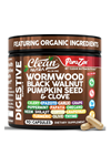 Clean Nutraceuticals  Wormwood Black Walnut Pumpkin Seed 90 Capsul Clove Oil Celery Garlic Grape Papaya Neem Diatomaceous Earth Womens Probiotic Gut Health Cleanse Detox Oregano Olive Turmeric.