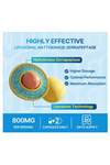 Naering Liposomal Nattokinase 12,000 FU Serrapeptase 360,000 SPU Enzyme - Enriched with Synergistic Enzymes and Nutrient Blend  Inulin for Circulatory, Gut, Digestion 60 Capsules.51.