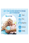 Naering Liposomal Nattokinase 12,000 FU Serrapeptase 360,000 SPU Enzyme - Enriched with Synergistic Enzymes and Nutrient Blend  Inulin for Circulatory, Gut, Digestion 60 Capsules.51.