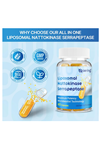 Naering Liposomal Nattokinase 12,000 FU Serrapeptase 360,000 SPU Enzyme - Enriched with Synergistic Enzymes and Nutrient Blend  Inulin for Circulatory, Gut, Digestion 60 Capsules.51.