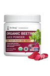 Dr. Berg Raw Organic Beet Powder from Real Earth-Grown Beets – USDA Certified Organic Beet Root Powder to Support Nitric Oxide Levels, Energy, Blood Flow,  Heart Health– 30 Servings.