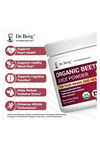Dr. Berg Raw Organic Beet Powder–90gr 30 Servis USDA Certified Nitric Oxide, Energy, Blood Flow.