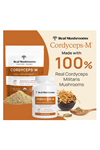 Real Mushrooms Cordyceps M Mushroom Beta Glucans 120 Capsul.ORJ ABD MENŞEİ.