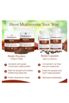 Real Mushrooms Reishi  90 Capsules  Handpicked Organic Mushroom Extracts - Red Reishi for Tranquil Daily Wellness with Verified Beta Glucans Vegan.