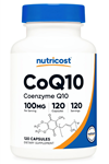 Nutricost CoQ10 100mg,  120 Vegei Capsules High Absorption Coenzyme Q10.