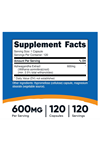 Nutricost  Asvaganda Root Extract  600mg, 120 Capsules.39.