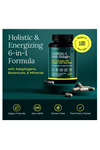 Etta Vita Urolithin-A Complex 90 Capsul Shilajit, Organic Sea Moss Tong kat Ali, Natural Energy, and Focus for Men  Women (Made in USA .57.