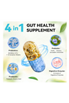 Totaria Healt  Gut Health  120 Capsul Probiotics, Prebiotics, Postbiotics  Digestive Enzymes for Women  Men, 60 Billion CFU Probiotics for Gut and Digestion, Strong Immunity, Skin.