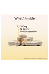 Jarrow Formulas® N-A-G 700mg N-Acetyl Glucosamine, Acetylated Form of Glucosamine Joint Support, 120 Veggie Capsul.