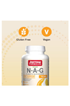 Jarrow Formulas® N-A-G 700mg N-Acetyl Glucosamine, Acetylated Form of Glucosamine Joint Support, 120 Veggie Capsul.