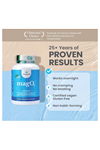 NBpure MagO7 - 90 Capsul Natural Colon Cleanse  Detox Occasional Constipation Relief, Stool Softening, Bloating for Men & Women Ozonated Magnesium Oxide.