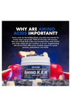 Evogen Amino K.E.M. - EAA  BCAA Pump Volumizer BCAAs Amino Acids for Blood Flow, Muscle Growth, Hydration  30 Servings.