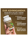 Dr. Berg  Ashavagda+ 1000mg  Black Pepper from Bioperine-90 Capsules.