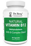 Dr. Berg Natural Vitamin B12 1000 mcg with B Complex Blend 60 Capsules.