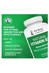 Dr. Berg Natural Vitamin B12 1000 mcg with B Complex Blend 60 Capsules.