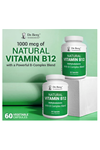 Dr. Berg Natural Vitamin B12 1000 mcg with B Complex Blend 60 Capsules.