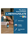 Triquetra Organic Kids L-Methylfolate + Methyl B12 Cofactor-MTHFR Sublingual Form-5-MTHF, Superior Form of Folate-Adjustable Dosing for All Ages-Mood 30ml.50.