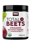 Force Factor Total Beets Organic Beetroot Powder 450gr  Superfood to Boost Daily Nutrition, USDA Organic, Vegan, Gluten-Free, and Non-GMO,90 Servings.