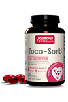 Jarrow Formulas Toco-Sorb Cardiovascular and Brain Function Support,High Absorption Formul, Tocotrienol-Tocopherol Complex and Vitamin E, 60 Softgels.