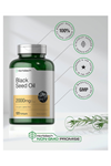 Horbaach Black Seed Oil Cold Pressed 120 Softgel  2000mg Omega 6 and 9  Nigella Sativa.