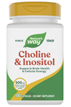 Nature's Way Choline & Inositol - 1000mg - Supports Brain Health  Cellular Energy - Choline Bitartrate - Gluten Free - 100 Capsul Usa Version 46.