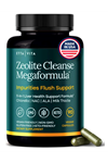 Etta Vita Zeolite Cleanse Liver Detox 90 Capsul Repair-Microplastics for Gut Health,Cognition Natural Energy-Glutathione,NAC,Chlorella,Spirulina,ALA,Cilantro,Milk Thistle,Noni, Shilajit.Made ın Usa.