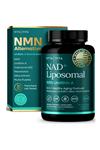 Etta Vita Liposomal NAD+ 60 Capsul Resveratrol, Urolithin A, CoQ10,Muira Puama Natural Energy, Brain Fog, Digestion, Detox, Gut Health, Microbiome, NR NMN Replacement.Made ın Usa.