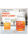 Dr. Berg  Vitamin D3 & K2 5,000 IU + MK-7 – 60 Capsul Immune, Bone  Heart Support Magnezium, Zinc, B6. 
