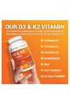 Dr. Berg  Vitamin D3 & K2 5,000 IU + MK-7 – 60 Capsul Immune, Bone  Heart Support Magnezium, Zinc, B6. 