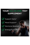 TESTPLUS+ Test Support for Men 60 Capsul- High Strength Tonkat Ali, Fadogia Agrestis,Turkestanica Tribulus -Natural Performance, Energy  Muscle Growth Formula.