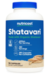 Shatavari 600mg, 180 Capsules, 180 Servings - CCOF Certified Made with Organic Shatavari.
