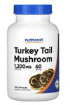 Nutricost, Turkey Tail Mushroom, 120 Capsul 60 Servis (600 mg per Capsule).