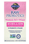 Garden of Life, RAW Probiotics, Women 50 & Wiser, 90 Vegetarian Capsules.