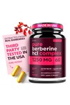 THİNBİ Berberine 1000mg 60 Capsul Potent Botanical for Weight Management with Bitter Melon and Banaba Leaf - HCl from Barberry Extract.