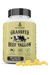 Ancestral Supplements Grass Fed Beef Tallow 3000mg 180 Capsul. Nourishing Kidney Fat Bones, Teeth, Gums, Skin, Immune and Overall Health.