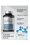 Horbaach  N-Acetyl Glucosamine 1000mg  120 Capsules  N-A-G Supplement Non-GMO  Gluten Free.