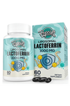Pepeior Liposomal Bovine Lactoferrin 1000mg - Higher Absorption - for Iron Absorption  Immune Function, 60 Softgels.