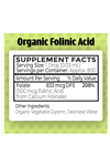 Dr. Green Mom USDA Organic Folinic Acid Drops - 500 mcg per Drop  30 ML Methylation Support B9 Supplements for Kids  Adults  Neurological Function.