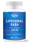 Genogna Liposomal GABA with L-Theanine Supplement 1200mg - High Bioavailable, 60 Capsul.