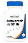 Nutricost  Astaxanthin 4mg, Gluten Free and Non-GMO, 120 Softgels.