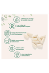 Micro Ingredients KSM-66  1,000mg  120 Veggie Capsul with Black Pepper Fat Soluble Vitamin C  Potent Root Extract.