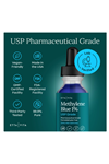 Etta Vita Methylene Blue Drops 60 ML USP Grade 99.99% Pure 1% Solution for Energy Focus, Clarity,Cognition Cellular Support.